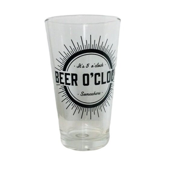 Mancave Beer Glasses Pint Set of 4 Barware Bro Frat House Shiraleah Fathers Day - Picture 1 of 7